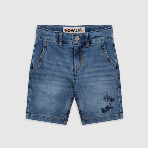 Blugi Scurti Baieti Dark Denim Palmier - imagine 3