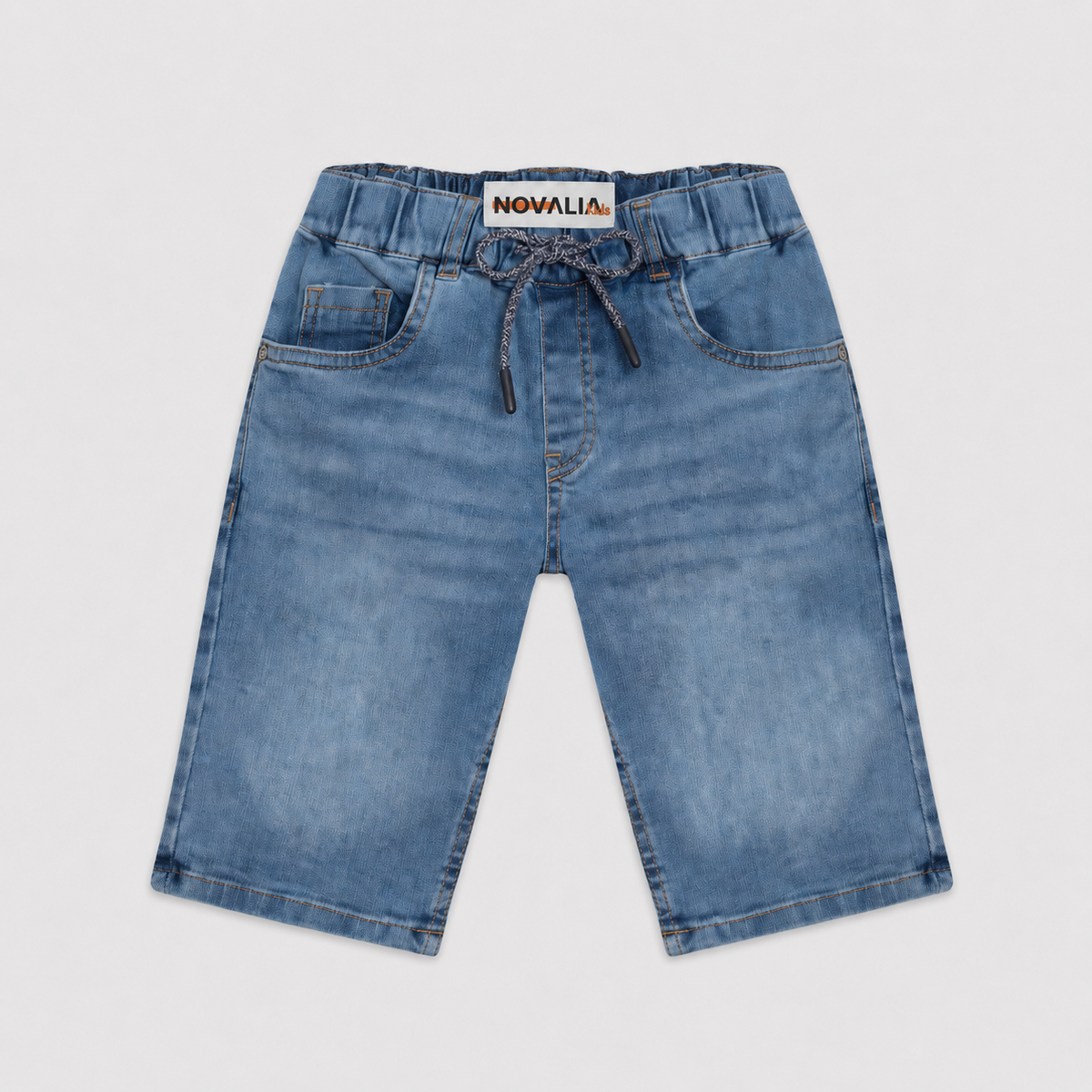 Blugi Scurti Baieti Nice Light Denim - imagine 3