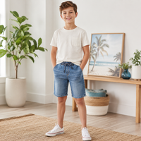 Blugi Scurti Baieti Nice Light Denim