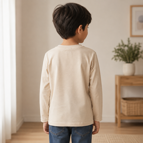 Bluza Baieti Brazi Bej - spate