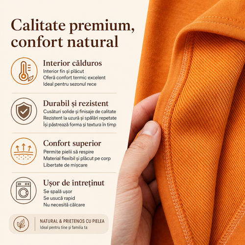 Bluza Baieti Brazi Portocaliu - calitate premium, confort natural