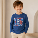 Bluza Baieti Change Albastru - baiat din fata