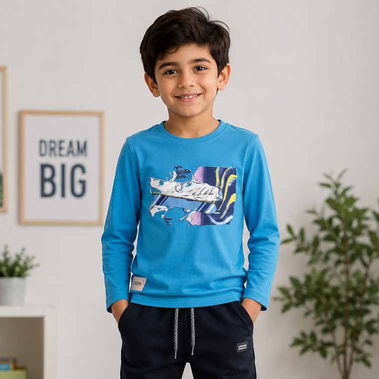 Bluza Baieti Urs Turcoaz