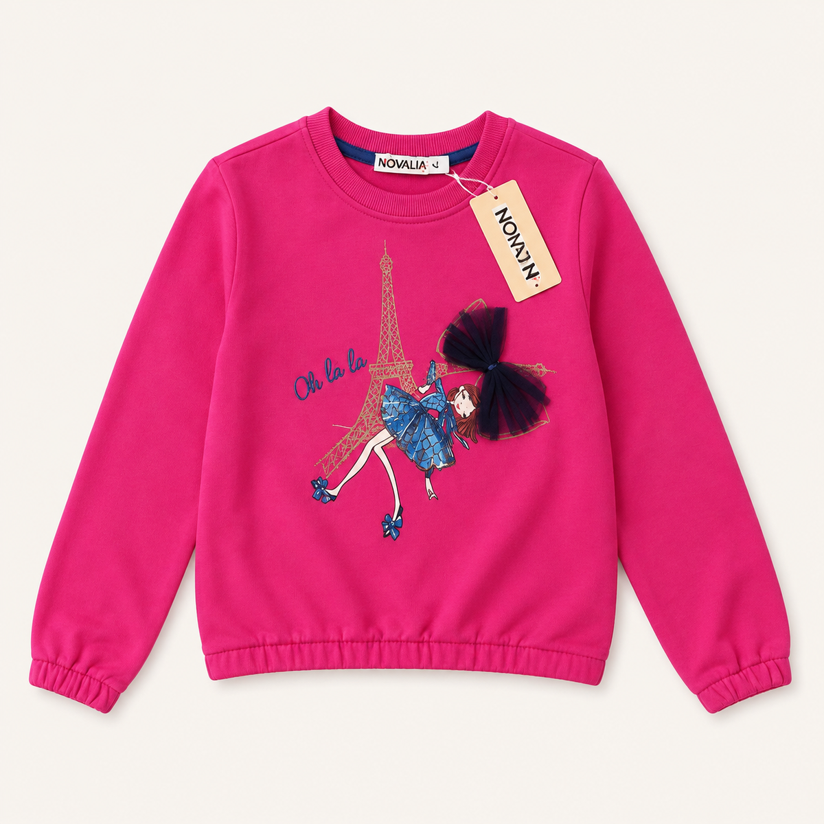 Bluza Fucsia Paris Fete - flatlay