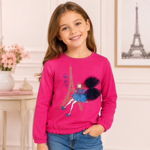 Bluza Fucsia Paris Fete - fata