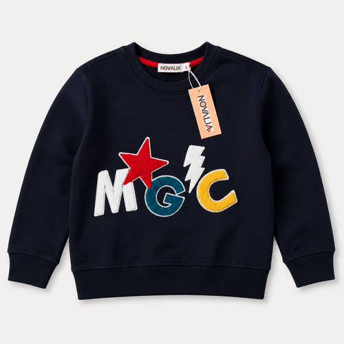 Bluza Fete Magic Negru - flatlay