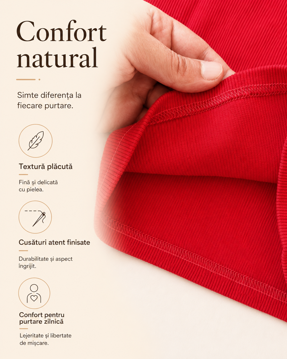 Bluza Raiat Rosu Fete - detalii material