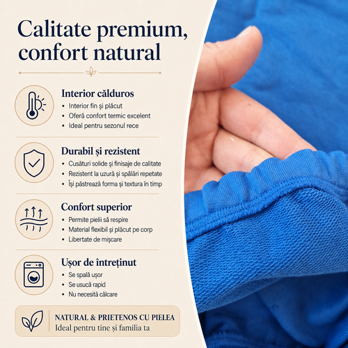 Bluza Albastra Paris Fete - detalii calitate