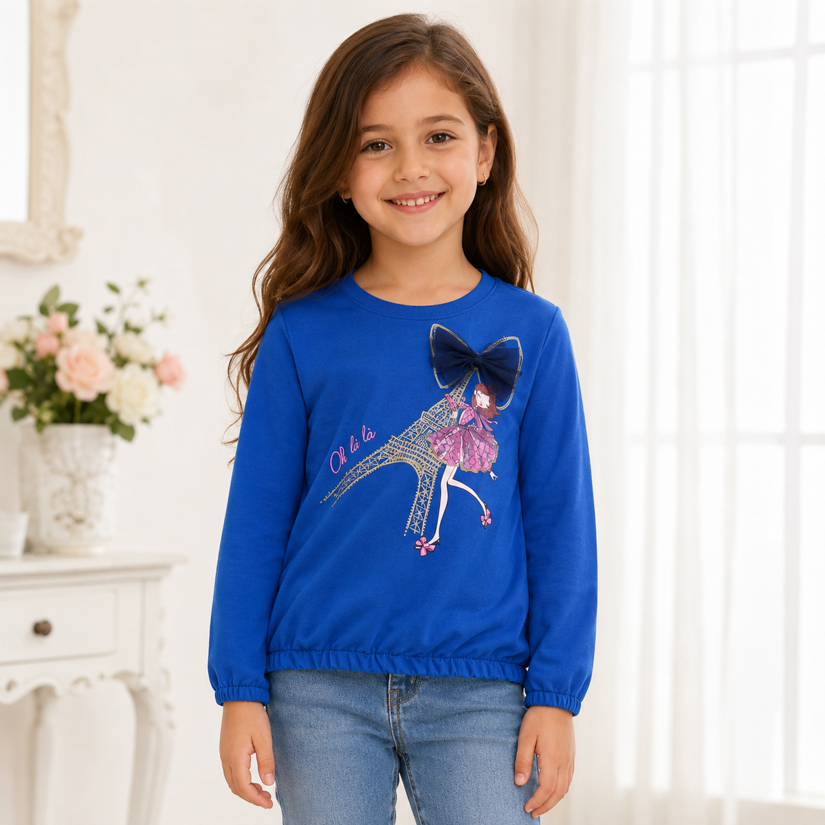 Bluza Albastra Paris Fete