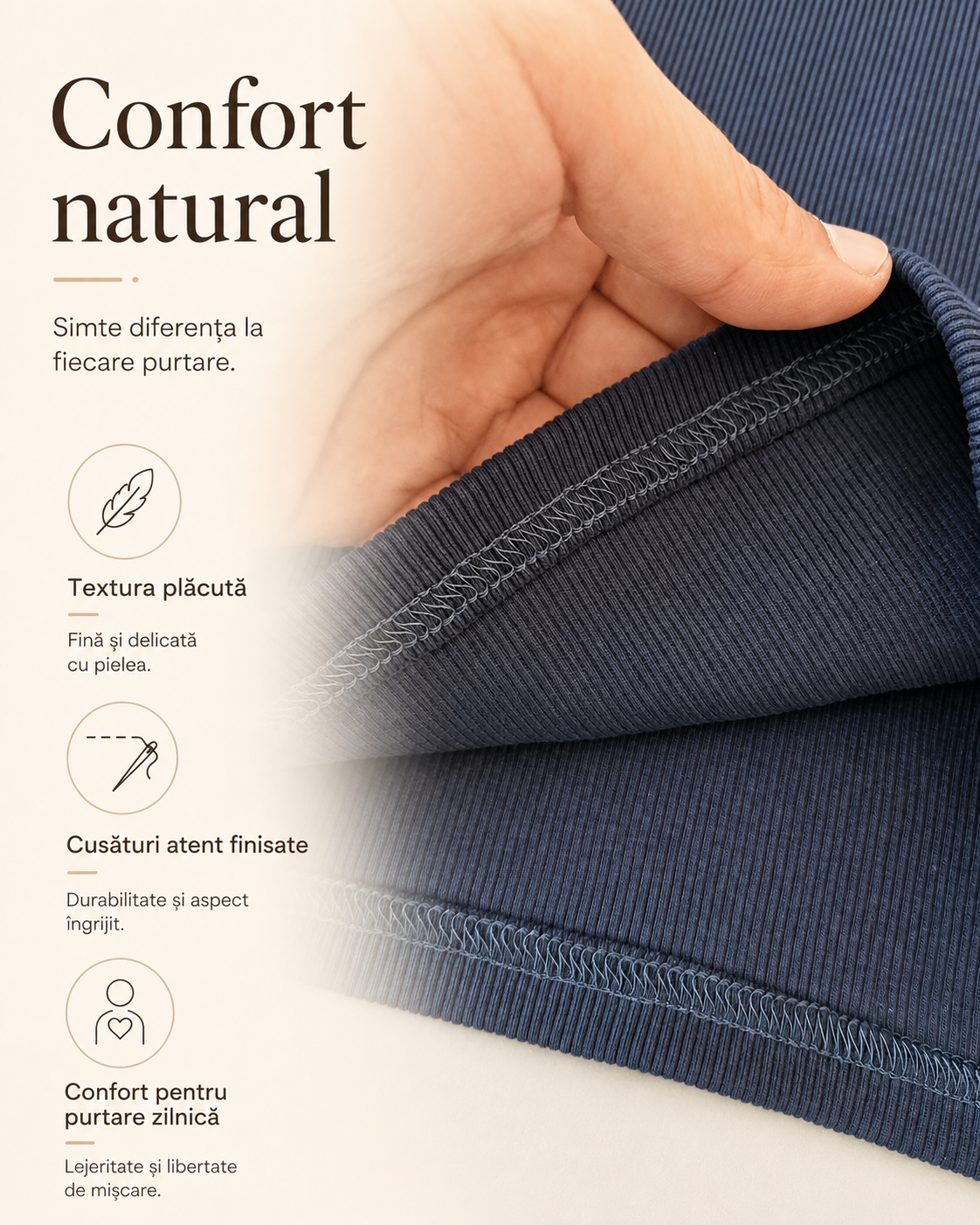 Bluza Raiat Bleumarin Fete - textura