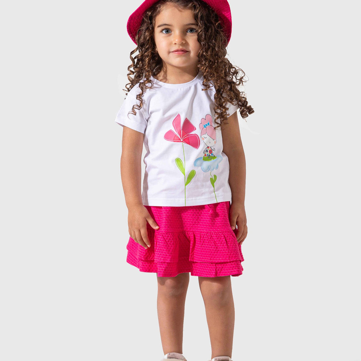 Fusta Fete Butterfly Fucsia