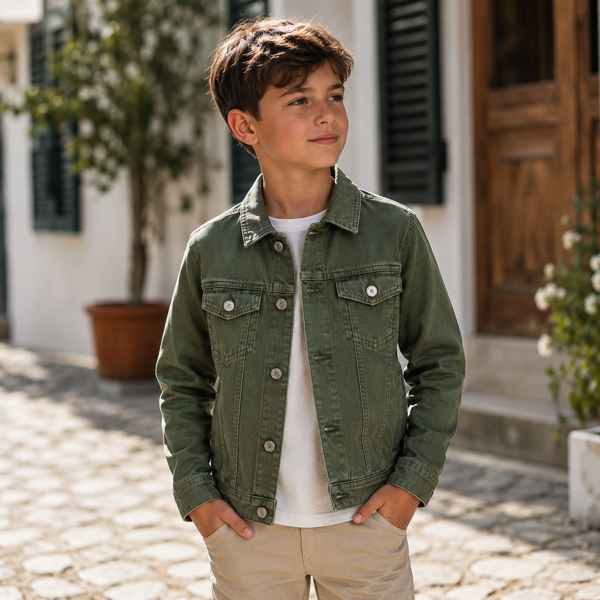 Geaca Blugi Baieti Olive