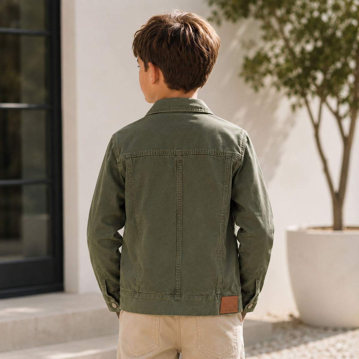 Geaca Blugi Baieti Olive - imagine 3