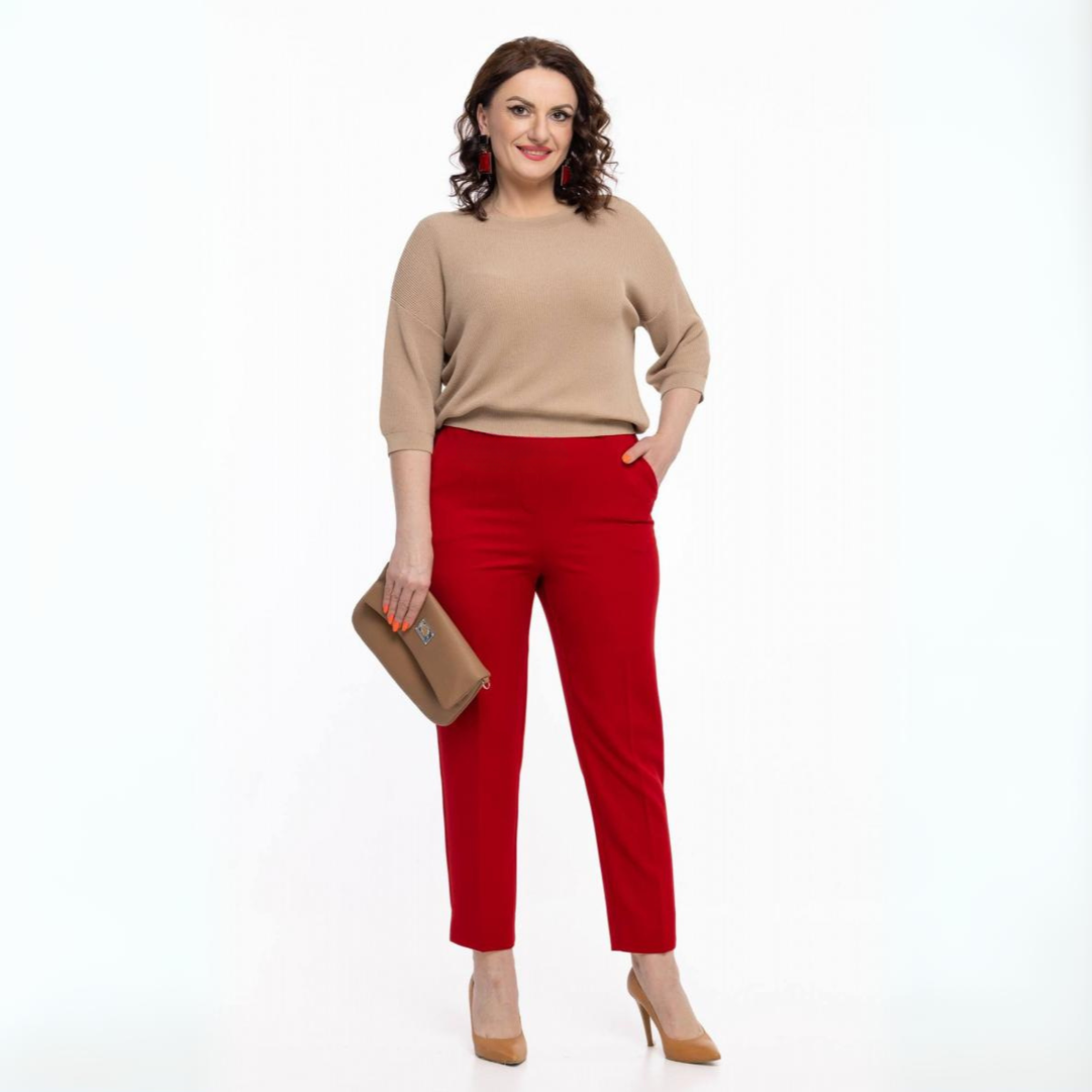 Pantaloni Rosu Clasic