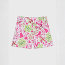 Pantaloni Scurti Fete Imprimeu Floral Fucsia - imagine 3