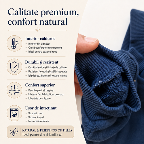 Pantaloni Trening Cargo Baieti - detalii material