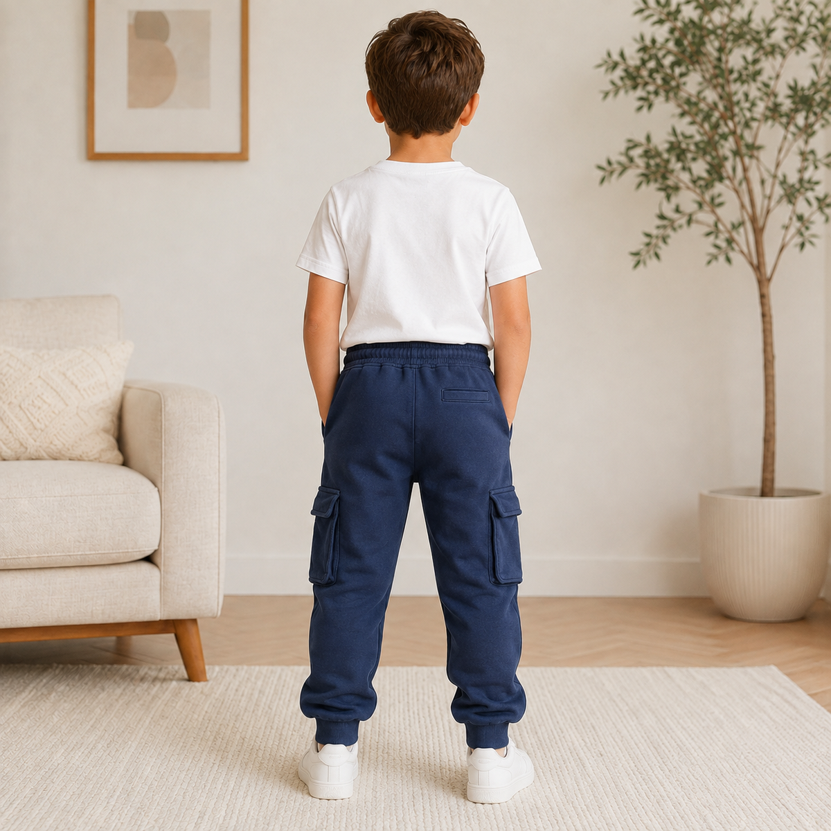 Pantaloni Trening Cargo pentru Baieti