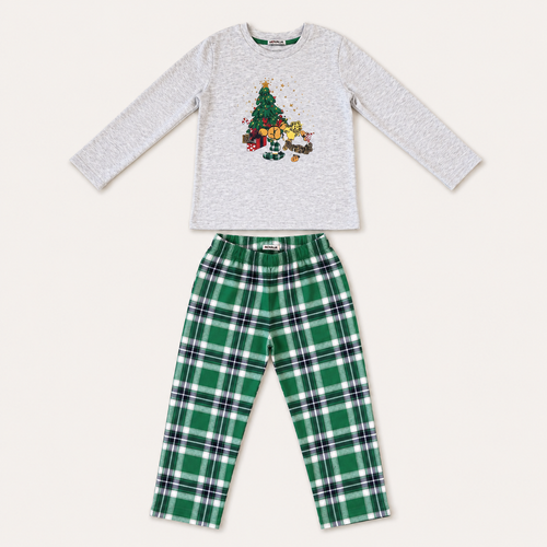 Pijama Fete Brad Gri - flatlay