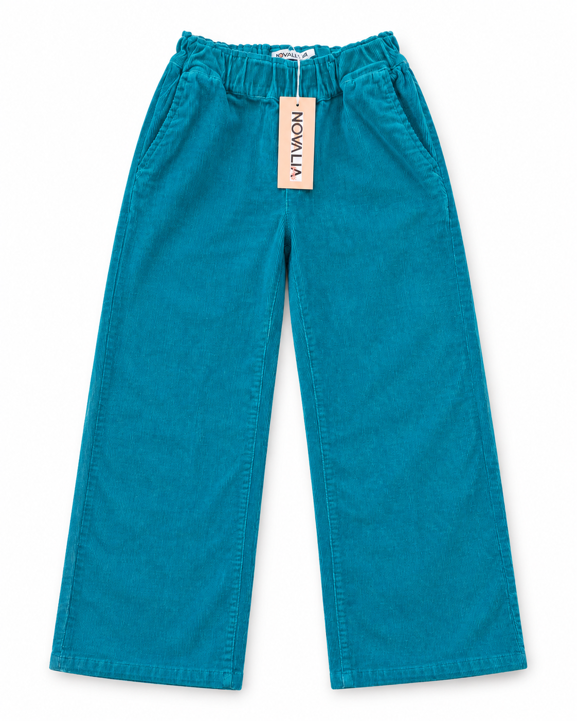 Pantaloni Raiat Turcoaz Fete - flatlay