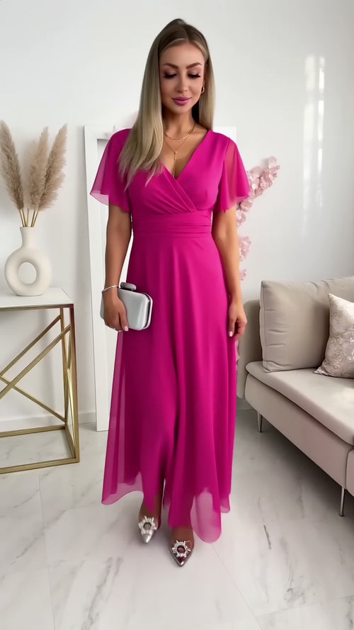 Rochie Iris Fucsia - video produs
