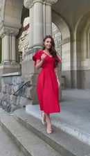 Rochie Bliss Rosu - video produs