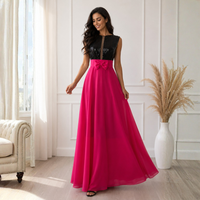 Rochie de Seara Negru-Fucsia Aura