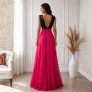 Rochie de Seara din Paiete Fucsia Aura - imagine 2