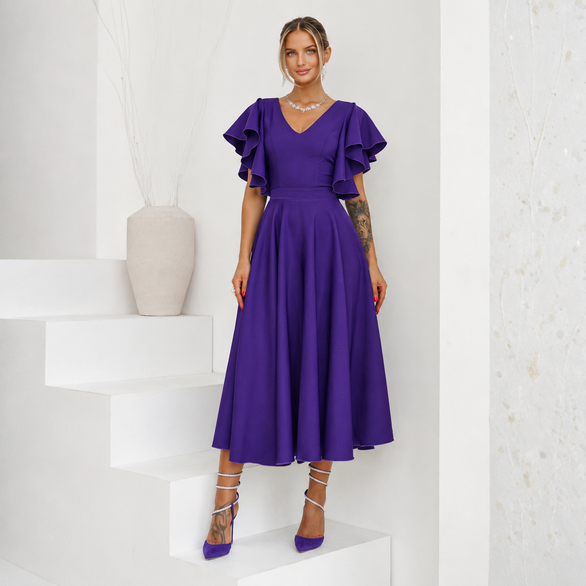 Rochie Eleganta Mov Bliss