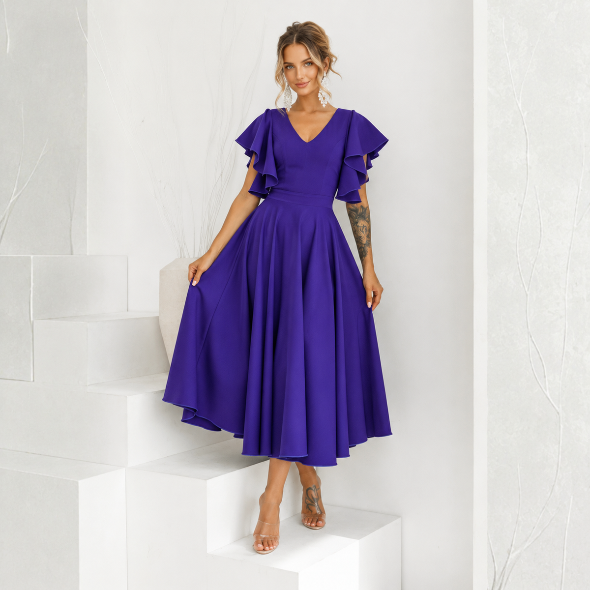 Rochie Eleganta Mov Bliss
