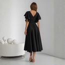 Rochie Bliss Negru - rochie lunga eleganta cu decolteu in V