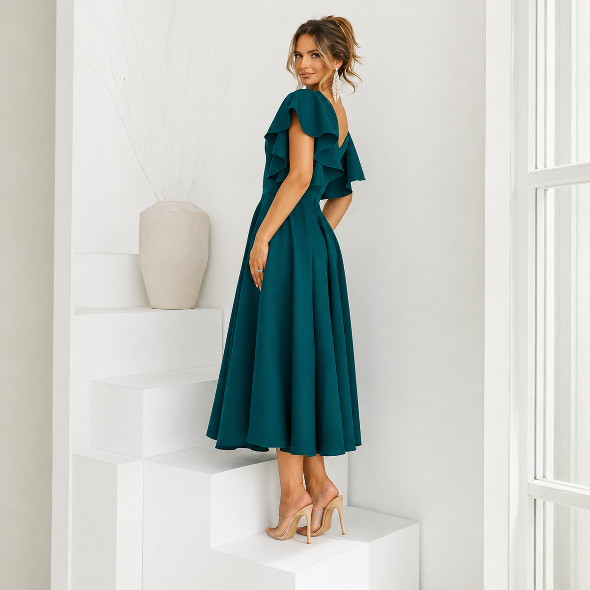 Rochie Eleganta Petrol Bliss