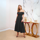 Rochie Seara Negru Larisa - material Barbi Uni