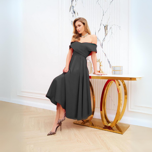 Rochie Seara Negru Larisa - material Barbi Uni