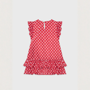 Rochie Rosie cu Buline Fete - imagine 4