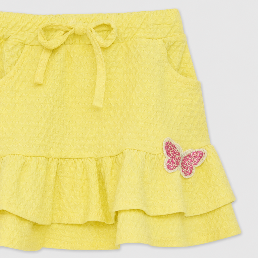 Fusta Fete Butterfly Galben