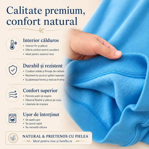 Trening Baieti Munte Turcoaz-Negru - calitate premium, confort natural