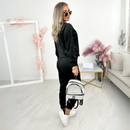 Trening COOL Negru din catifea - decolteu in V