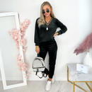 Trening COOL Negru din catifea - decolteu in V
