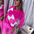 Trening Pink din catifea SuperSoft - bluza si pantaloni