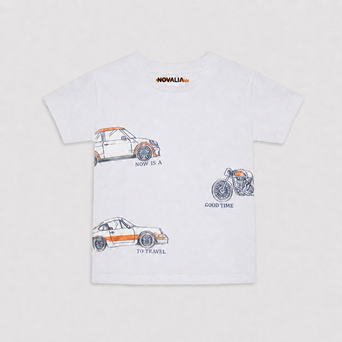 Tricou Travel Baieti Alb - imagine 3