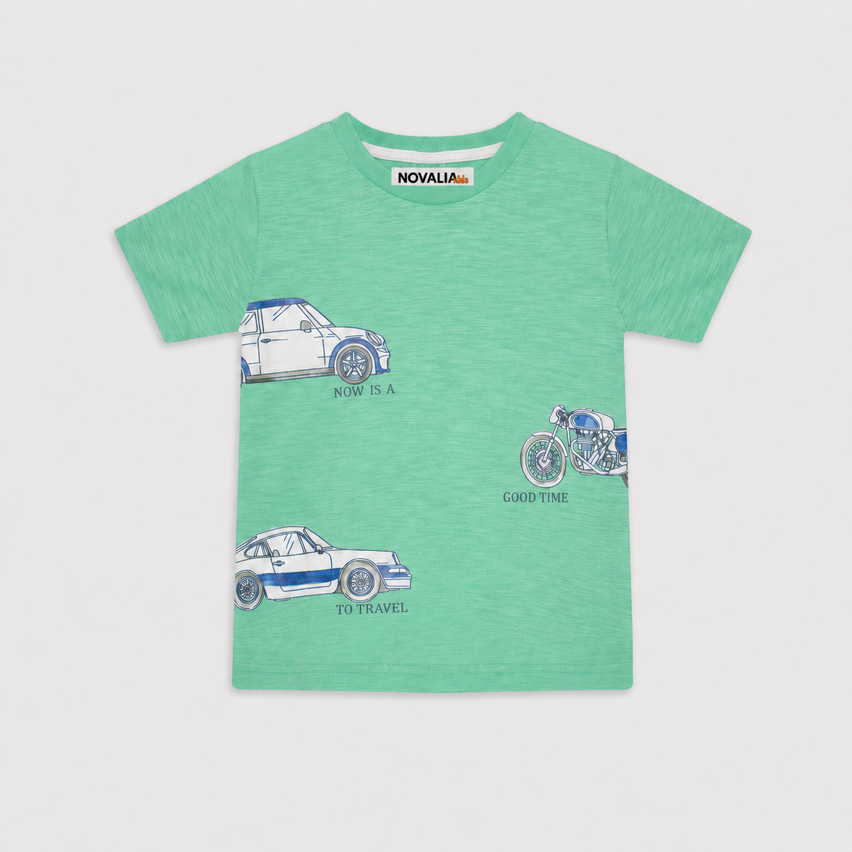 Tricou Travel Baieti Verde Deschis - imagine 3
