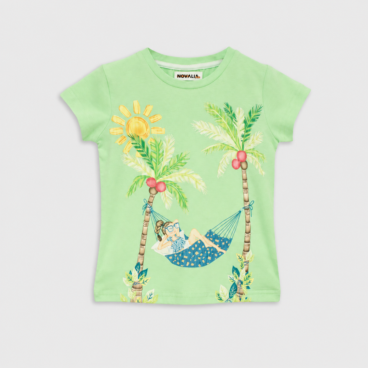 Tricou Palm Fete Menta - imagine 3