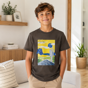 Tricou Sun Unisex Copii Kaki