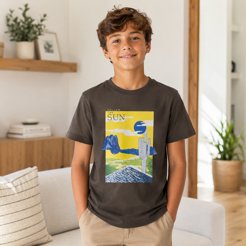 Tricou Sun Unisex Copii Kaki