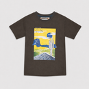Tricou Sun Unisex Copii Kaki - imagine 3