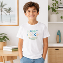 Tricou Croco Unisex Copii Alb