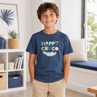 Tricou Croco Unisex Copii Indigo