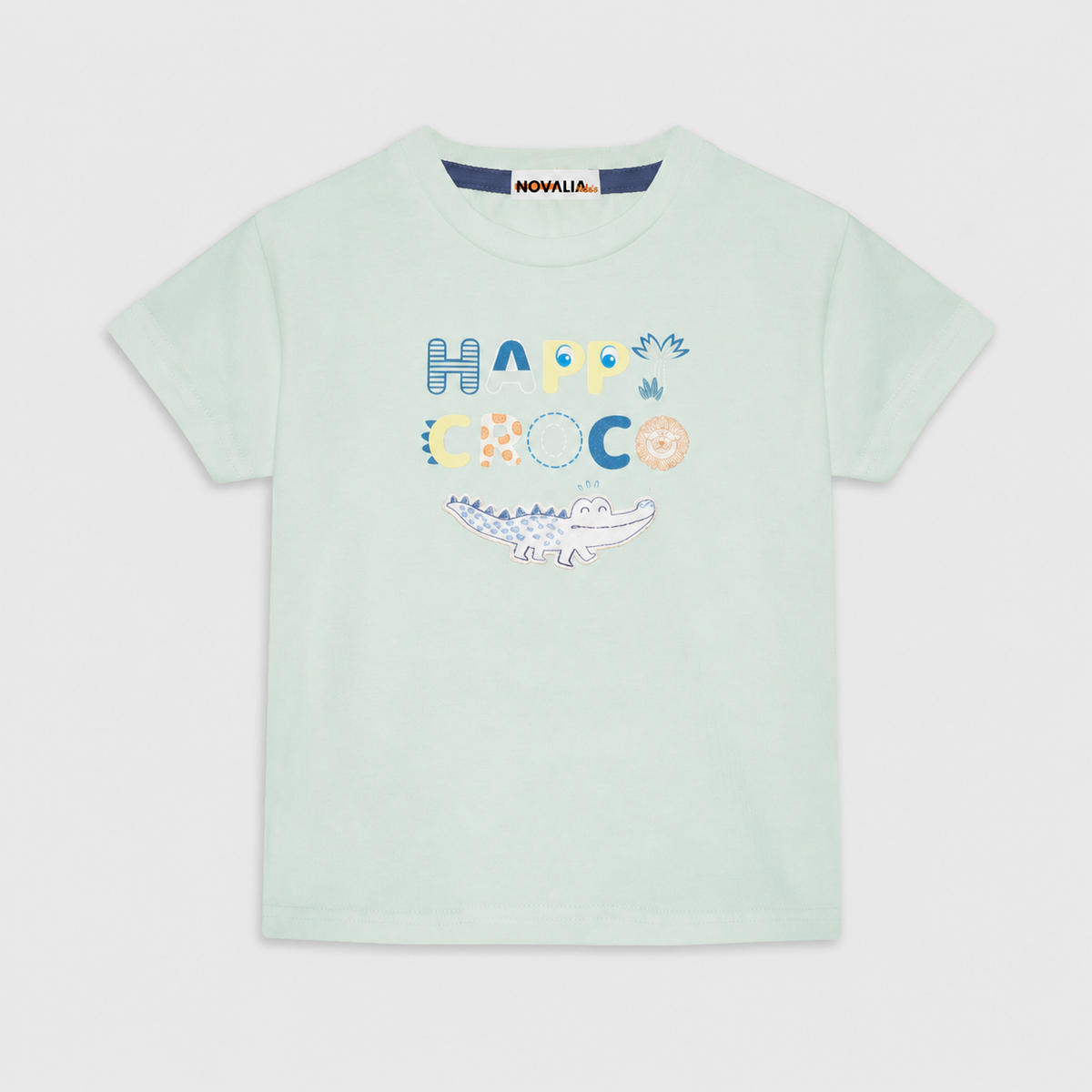 Tricou Croco Unisex Copii Menta - imagine 3