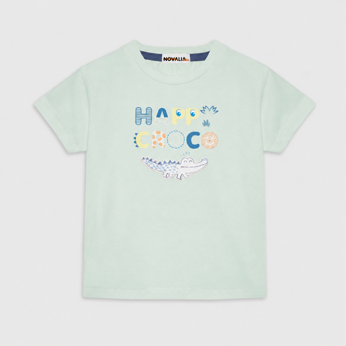 Tricou Croco Unisex Copii Menta - imagine 3