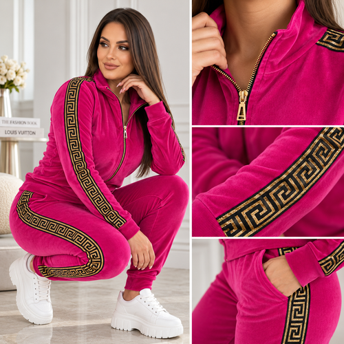 Trening Dama din Catifea Fucsia Yalle
